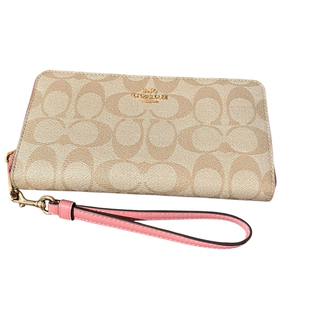 Coach Signature Large Zip Wallet